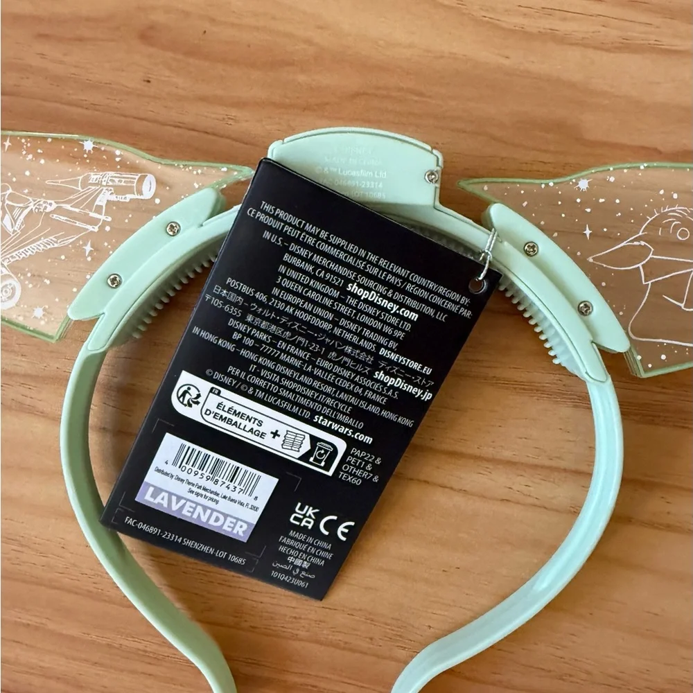 Star Wars The Mandalorian's Grogu Yoda Light-Up Minnie Ears NWT Disney Parks - Picture 7 of 9